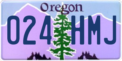 OR license plate 024HMJ