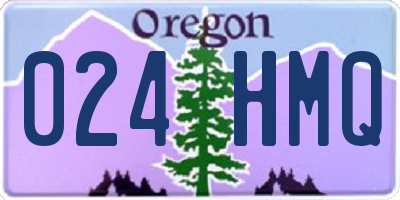 OR license plate 024HMQ