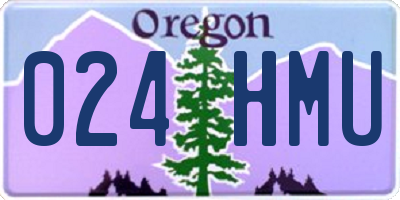 OR license plate 024HMU