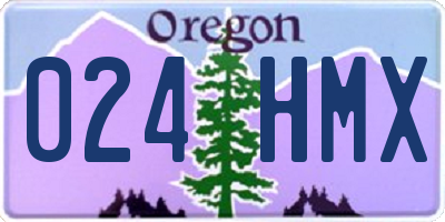 OR license plate 024HMX