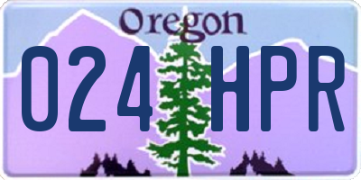 OR license plate 024HPR