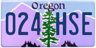 OR license plate 024HSE