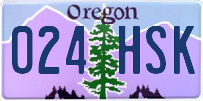 OR license plate 024HSK