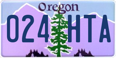 OR license plate 024HTA