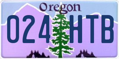 OR license plate 024HTB
