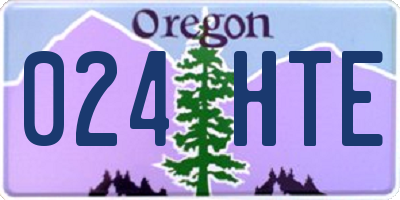 OR license plate 024HTE