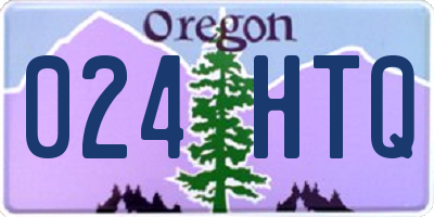 OR license plate 024HTQ