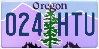 OR license plate 024HTU