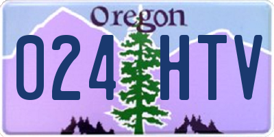 OR license plate 024HTV