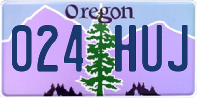 OR license plate 024HUJ