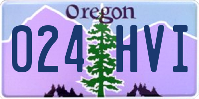 OR license plate 024HVI