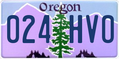 OR license plate 024HVO