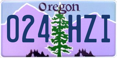 OR license plate 024HZI