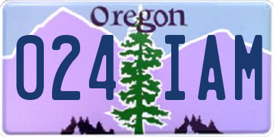 OR license plate 024IAM