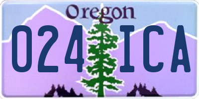 OR license plate 024ICA