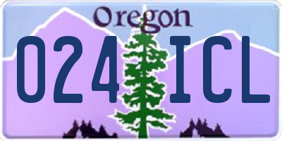 OR license plate 024ICL