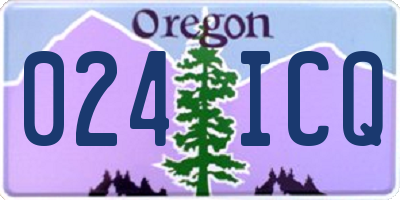OR license plate 024ICQ
