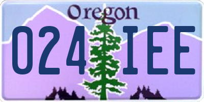 OR license plate 024IEE