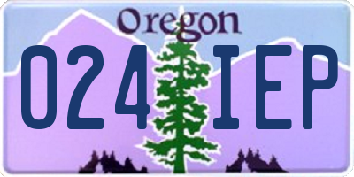 OR license plate 024IEP