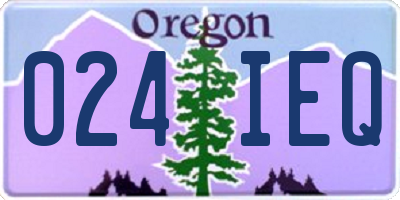 OR license plate 024IEQ