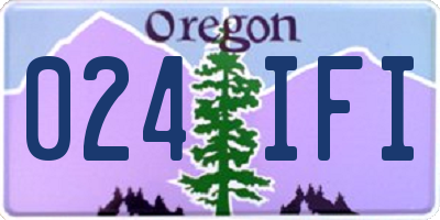 OR license plate 024IFI