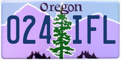 OR license plate 024IFL