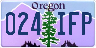 OR license plate 024IFP