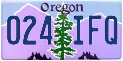 OR license plate 024IFQ