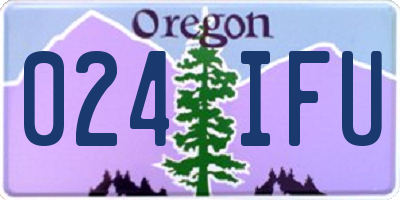 OR license plate 024IFU