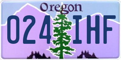OR license plate 024IHF