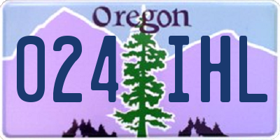 OR license plate 024IHL