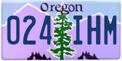 OR license plate 024IHM