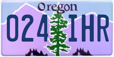OR license plate 024IHR