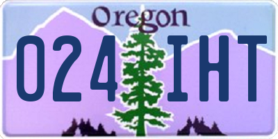 OR license plate 024IHT