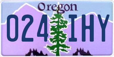 OR license plate 024IHY