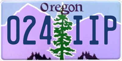 OR license plate 024IIP