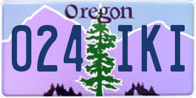 OR license plate 024IKI