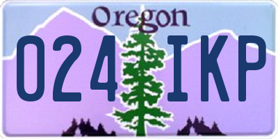 OR license plate 024IKP