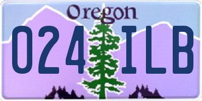 OR license plate 024ILB