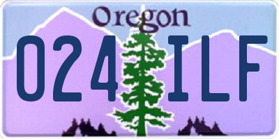OR license plate 024ILF