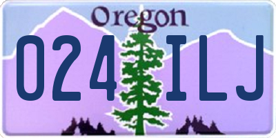 OR license plate 024ILJ