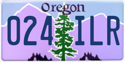 OR license plate 024ILR