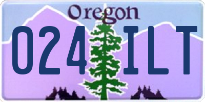 OR license plate 024ILT