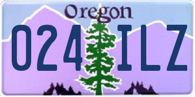 OR license plate 024ILZ