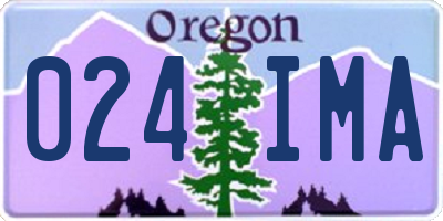 OR license plate 024IMA
