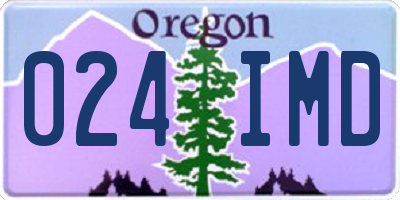 OR license plate 024IMD