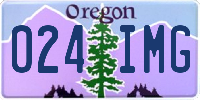 OR license plate 024IMG