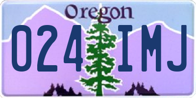 OR license plate 024IMJ