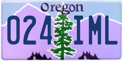 OR license plate 024IML