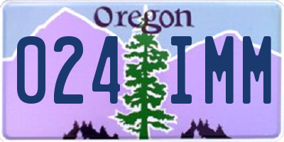 OR license plate 024IMM